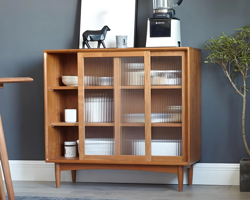 sideboard buffet with glass doors